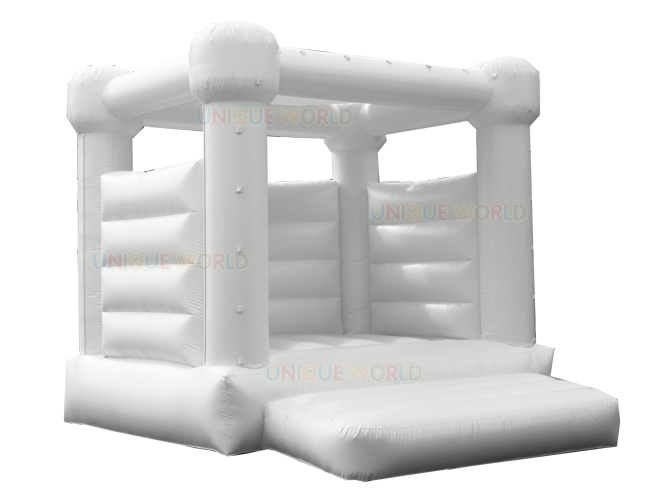 white bounce house